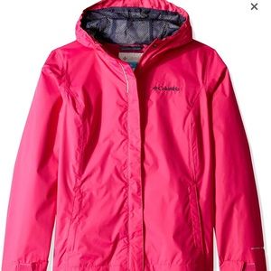 Columbia Arcadia Rain Jacket. Youth girls. Size: Med (10/12) New